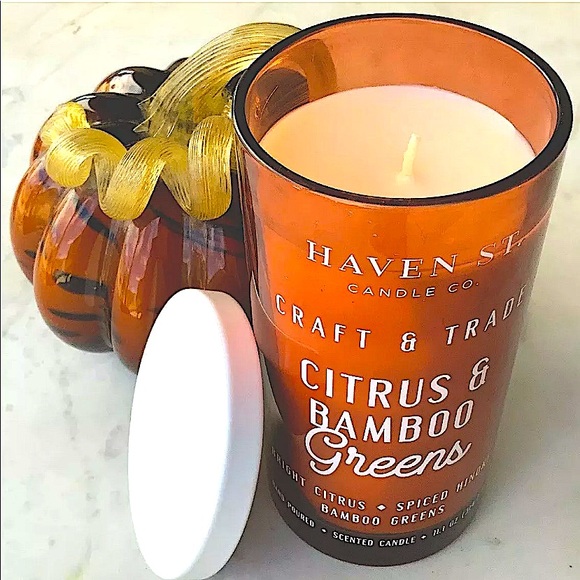 HAVEN STREET CANDLE CITRUS BAMBOO GREENS SCENTED NEW - Picture 1 of 3